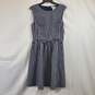 1901 Women Navy Check Dress Sz 8 NWT image number 1