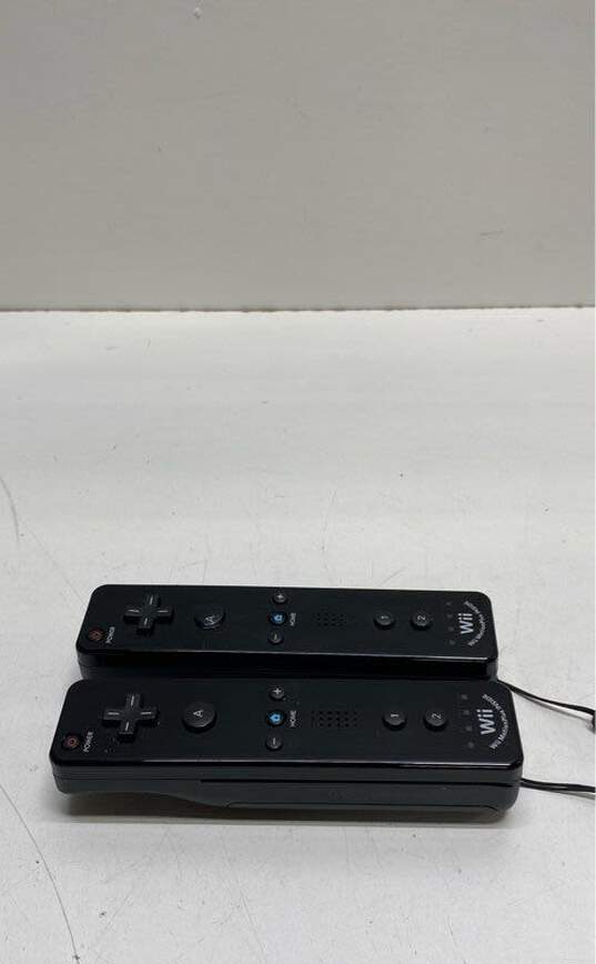 Set Of 2 Nintendo Wii Motion Plus Remotes- Black image number 3