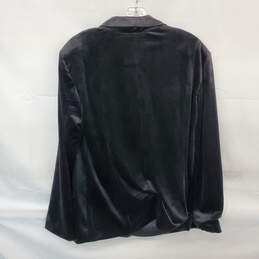 Anthropologie Greylin Black Velvet Blazer Jacket NWT Size XL alternative image