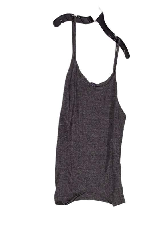 Womens Gray Heather Scoop Neck Sleeveless Pullover Tank Top Size XL image number 2