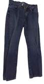 Mens Blue Regular Fit Medium Wash Pockets Denim Straight Jeans Size 30X30 image number 1