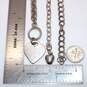 Bundle of 3 Sterling Silver Chain Bracelets - 35.83g image number 6
