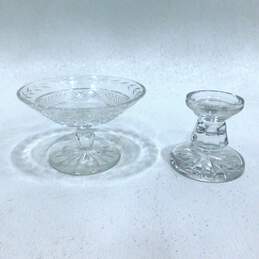 Waterford Crystal Glandore Compote Dish & Single Light Pillar Candle Holder