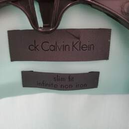 Calvin Klein Men Blue Button UP Shirt L NWT