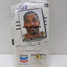 Chevron Utah Jazz Karl Malone Pin Card NOS alternative image