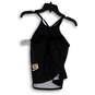 NWT Womens Gray Black Printed Halter Neck Pullover Tank Top Size Small image number 2