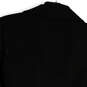 Womens Black Ruched Long Sleeve Peak Lapel Double Breasted Blazer Size 8 image number 4
