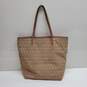 AUTHENTICATED FENDI ZUCCHINO CANVAS TAN SHOULDER BAG 12x11x4in image number 3