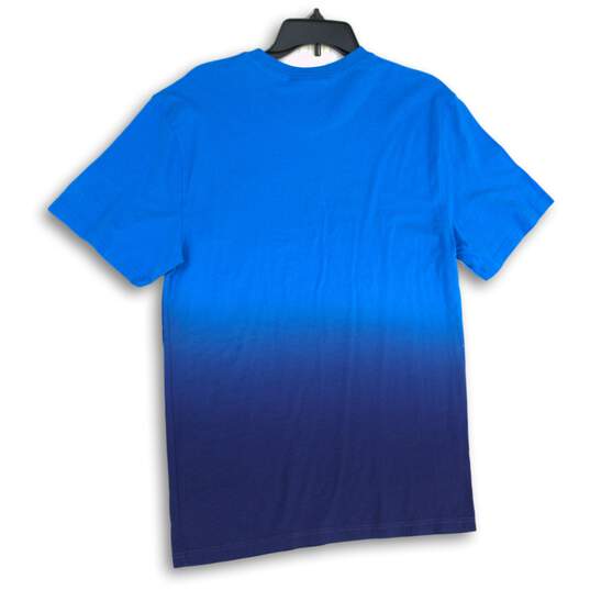 NWT Mens Blue Colorblock Short Sleeve Crew Neck Pullover T-Shirt Size M image number 2