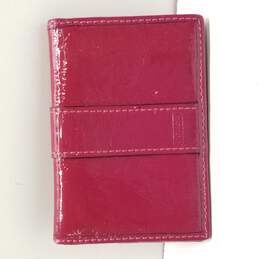 Coach Magenta Patent Leather Card Wallet