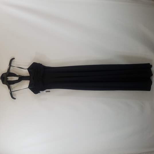 Laundry by Shelli Segal Women Black Sleeveless Dress Maxi with Slip XS 2 NWT image number 2