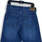 NWT Aeropostale Womens Blue Denim 90s Baggy Distressed Straight Jeans Size 8R image number 4