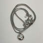 Designer Swarovski Silver-Tone Crystal Stone Lobster Clasp Pendant Necklace image number 2