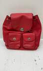 Couch Pebble Leather Turnlock Mini Backpack Red image number 1