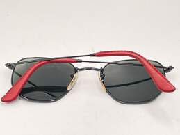 Unisex Scuderia Ferrari Black Polarised Hexagonal Sunglasses J-0557869-C alternative image