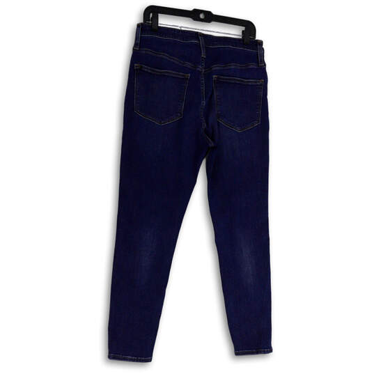 Womens Blue Denim Medium Wash Pockets Casual Skinny Leg Jeans Size 31 image number 2