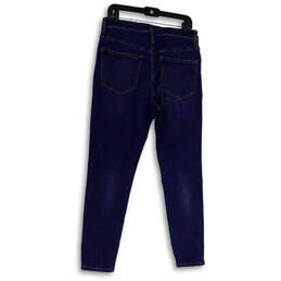 Womens Blue Denim Medium Wash Pockets Casual Skinny Leg Jeans Size 31 alternative image