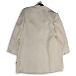 Womens White Notch Lapel Long Sleeve Three Button Blazer Size 20W alternative image