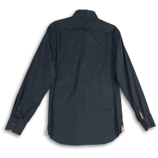 Stenstroms Mens Black Spread Collar Long Sleeve Dress Shirt Size 16 1/2 image number 2