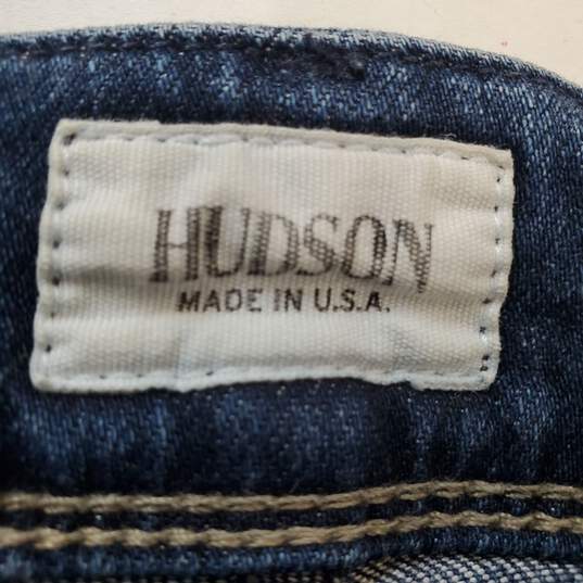 Hudson Women Blue Jeans Sz 34 image number 3