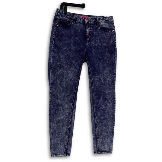 Womens Blue Denim Medium Wash Pockets Casual Skinny Leg Jeans Size 11 image number 1
