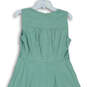 Womens Green V-Neck Sleeveless Back Zip Long Fit & Flare Dress Size 10 image number 4