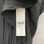NWT Womens Black Pleated V-Neck Tiered Flutter Sleeve Maxi Dress Size 4 image number 4