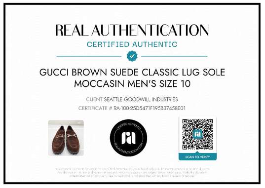 AUTHENTICATED MEN'S GUCCI LUG SOLE HORSEBIT LOAFERS SIZE 10 image number 2