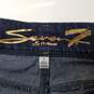 Seven 7 Women's Size 6 Mid Rise Slim Straight Pant Blue Jean image number 2