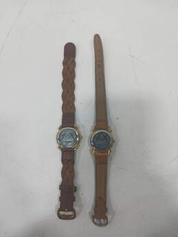 Guess Brand Watches w/ Brown Leather Bands