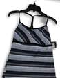 NWT Womens Blue Black Striped Racerback Strap Pullover Tank Top Size 12 image number 3