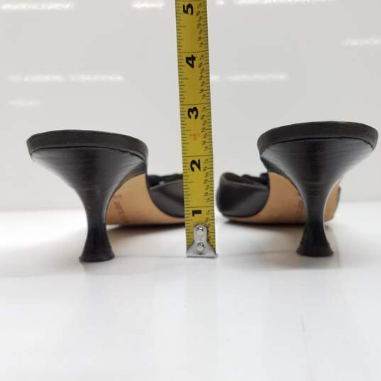 AUTHENTICATED WMNS MANOLO BLAHNIK HEELED MULES EURO SZ 40.5 image number 4