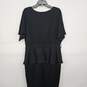 Black Peplum Blouse Dress image number 2