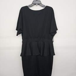 Black Peplum Blouse Dress alternative image