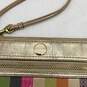 Coach Womens Multicolor Striped Sequin Wristlet Wallet With Matching Coin Purse image number 7