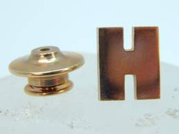 14K Yellow Gold H Initial Pin 1.5g
