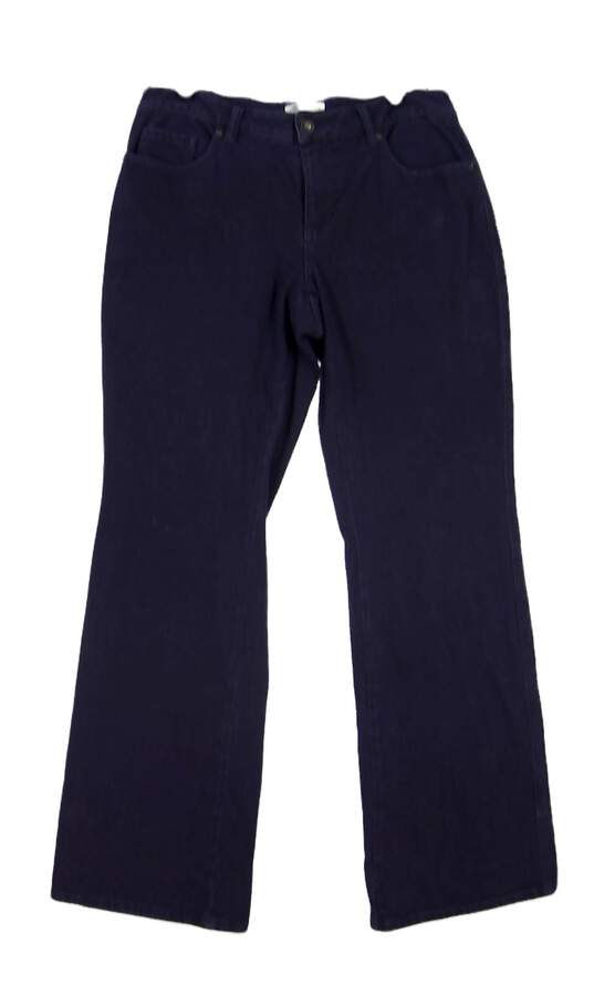 Women's Blue Dark Wash Casual Denim Bootcut Jeans Petite Size P8 image number 1