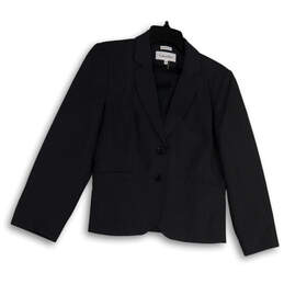 Womens Gray Long Sleeve Pockets Notch Lapel Single Breasted Suit Blazer 8