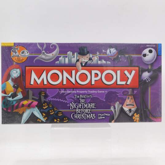 Nightmare Before Christmas Monopoly Board Game 2009 Hasbro Disney Brand New image number 1