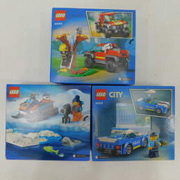 Sealed Lego City Police Car 4x4 Fire Truck Rescue & Arctic Explorer Snowmobile Building Toy Sets alternative image