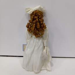 Southern Belle White Dress Porcelain Doll alternative image