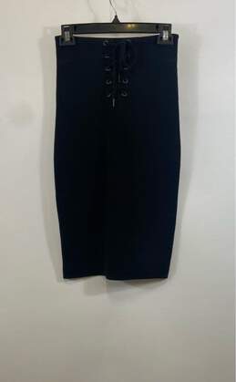 Rag & Bone Womens Black Stretch Back Lace-Up Straight & Pencil Skirt Size XXS alternative image