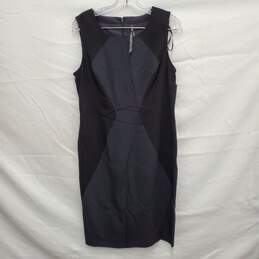 NWT Andrew Marc New York WM's Black & Grey Hourglass Knee Length Dress Size 10