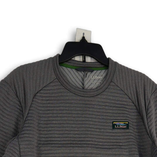 Mens Gray Crew Neck Long Sleeve Pullover Sweatshirt Size Large Reg image number 3