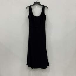 Lauren Ralph Lauren Womens Black Scoop Neck Fit & Flare Flowy Dress Size 10