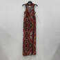 NWT Womens Pink Printed Summer Love 2 Sleeveless V-Neck Maxi Dress Size XL image number 1