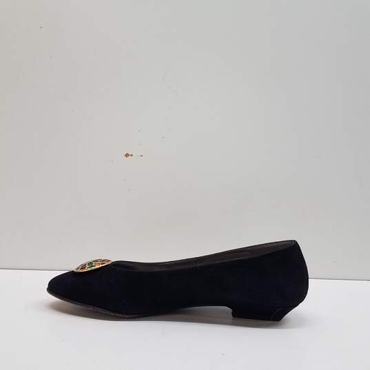 Bruno Magli Suede Embellished Heels Black 7 image number 2
