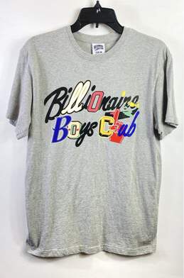 Billionaire Boys Men Club Gray Logo T Shirt M