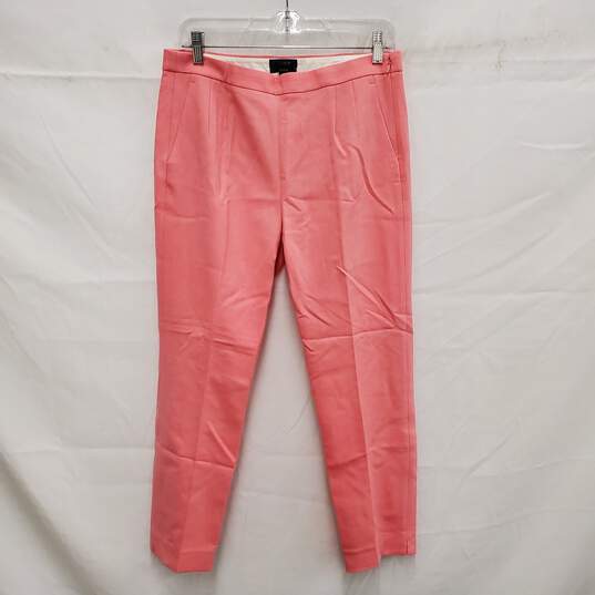 NWT J. Crew WM's Solid Cuff Martie Pink Trousers Size 8 image number 1