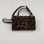 Michael Kors Womens Brown Leopard Print Adjustable Strap Crossbody Bag Purse image number 2
